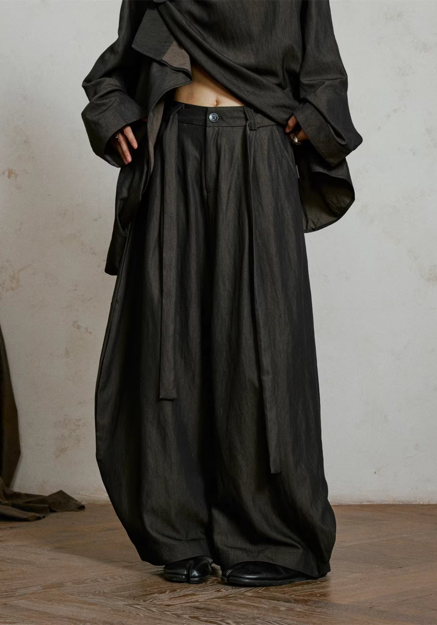 Pantalon style kimono large