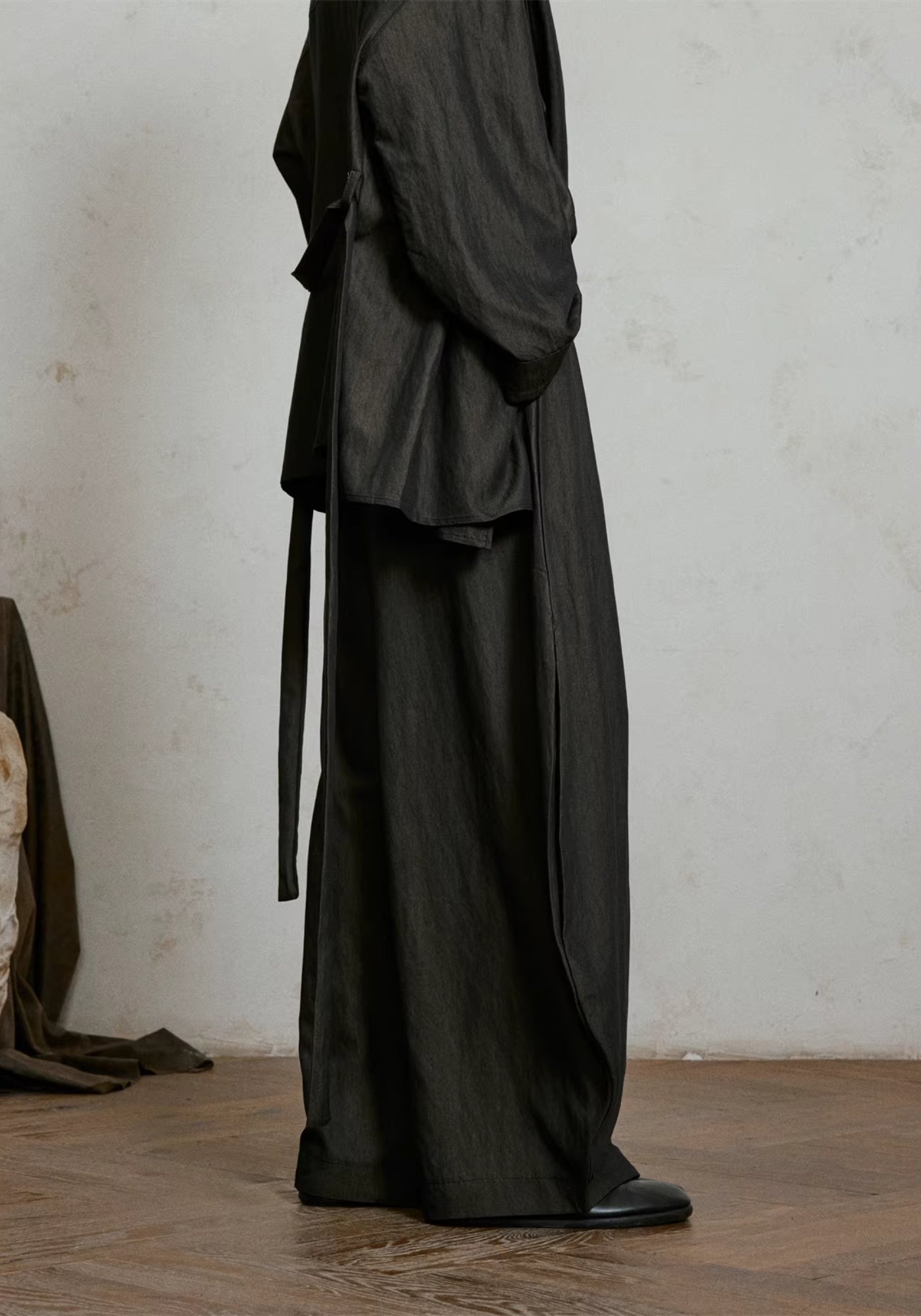 Pantalon style kimono large