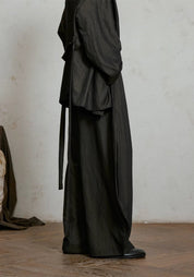 Pantalon style kimono large