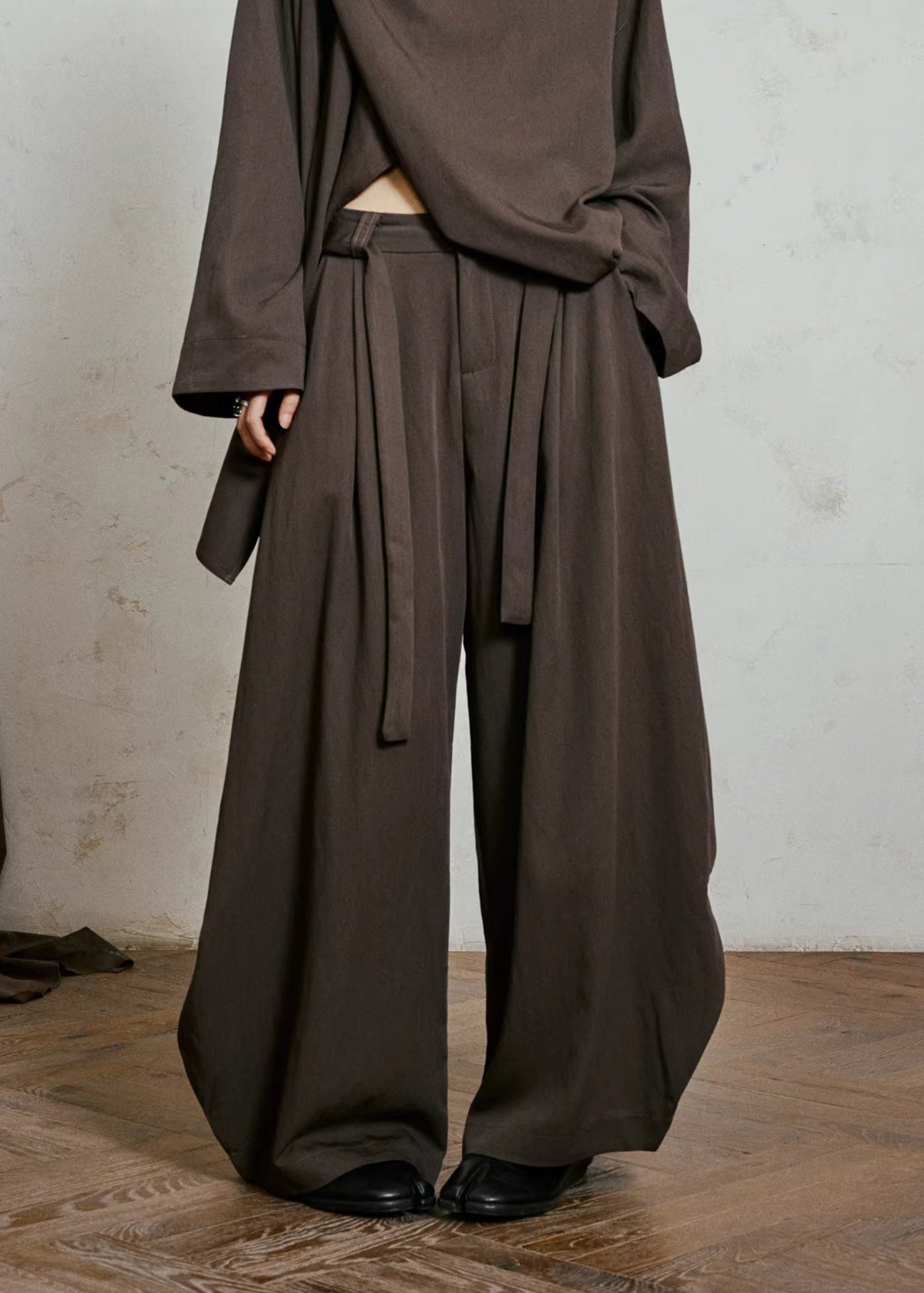 Pantalon style kimono large