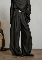 Pantalon style kimono large