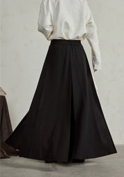 Pantalon kimono noir fluide