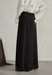 Pantalon kimono noir fluide