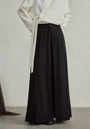 Pantalon kimono noir fluide