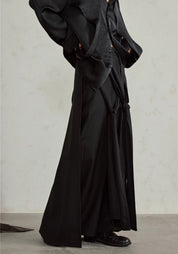 Pantalon kimono noir fluide