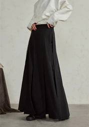 Pantalon kimono noir fluide