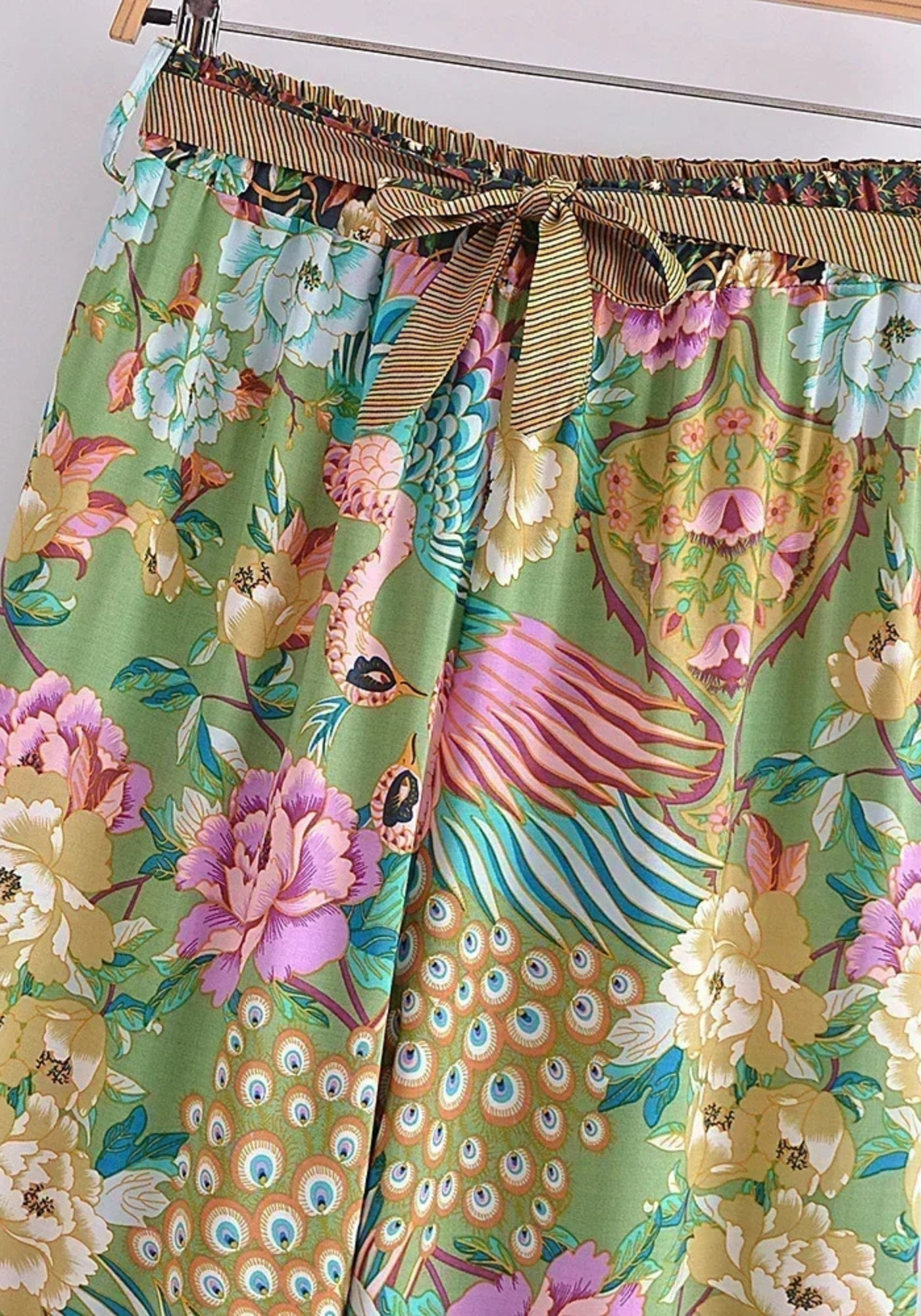Pantalon Large Fleuri Femme