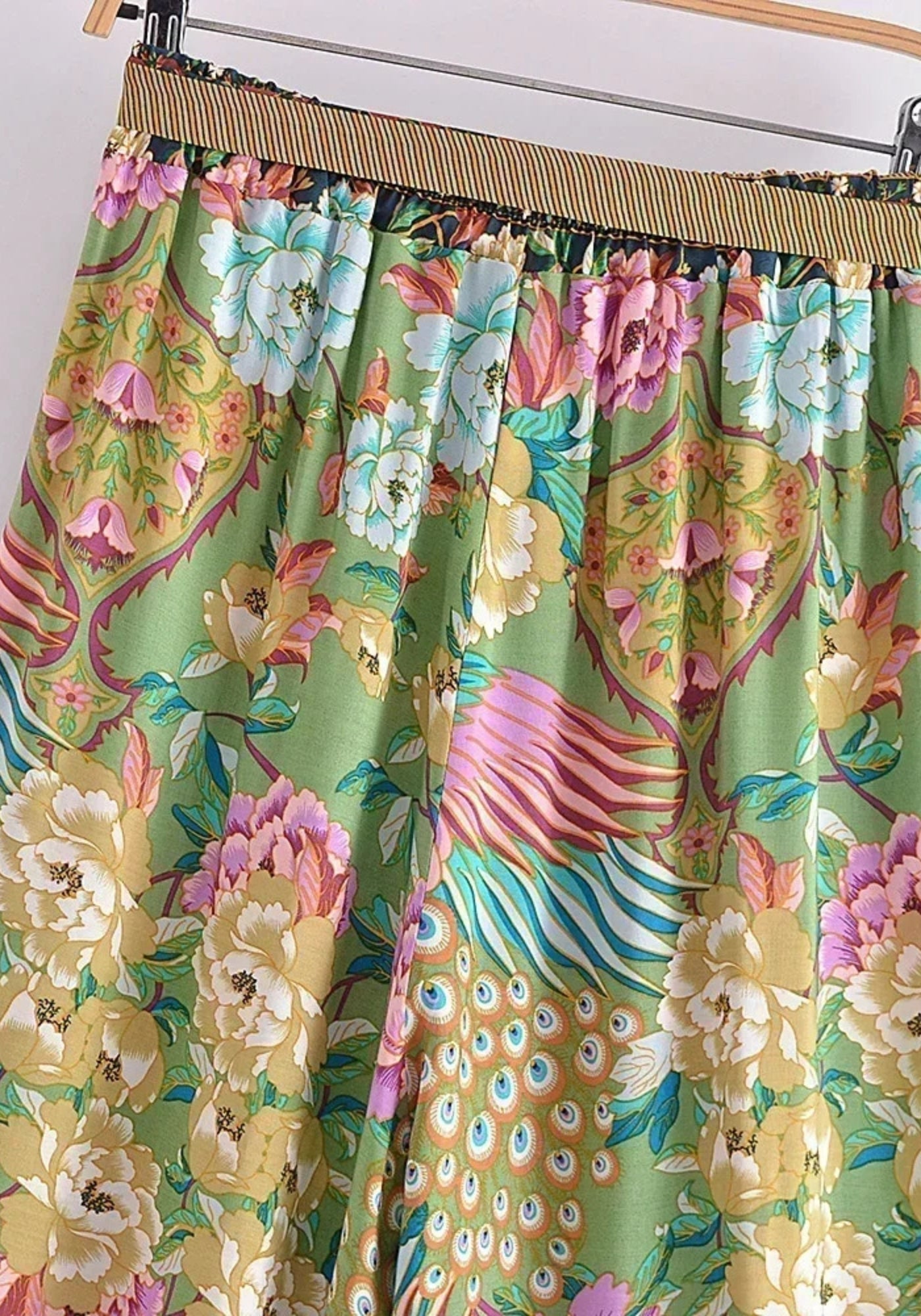 Pantalon Large Fleuri Femme