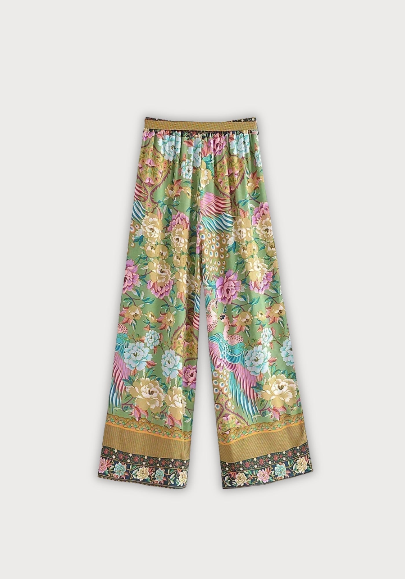Pantalon Large Fleuri Femme