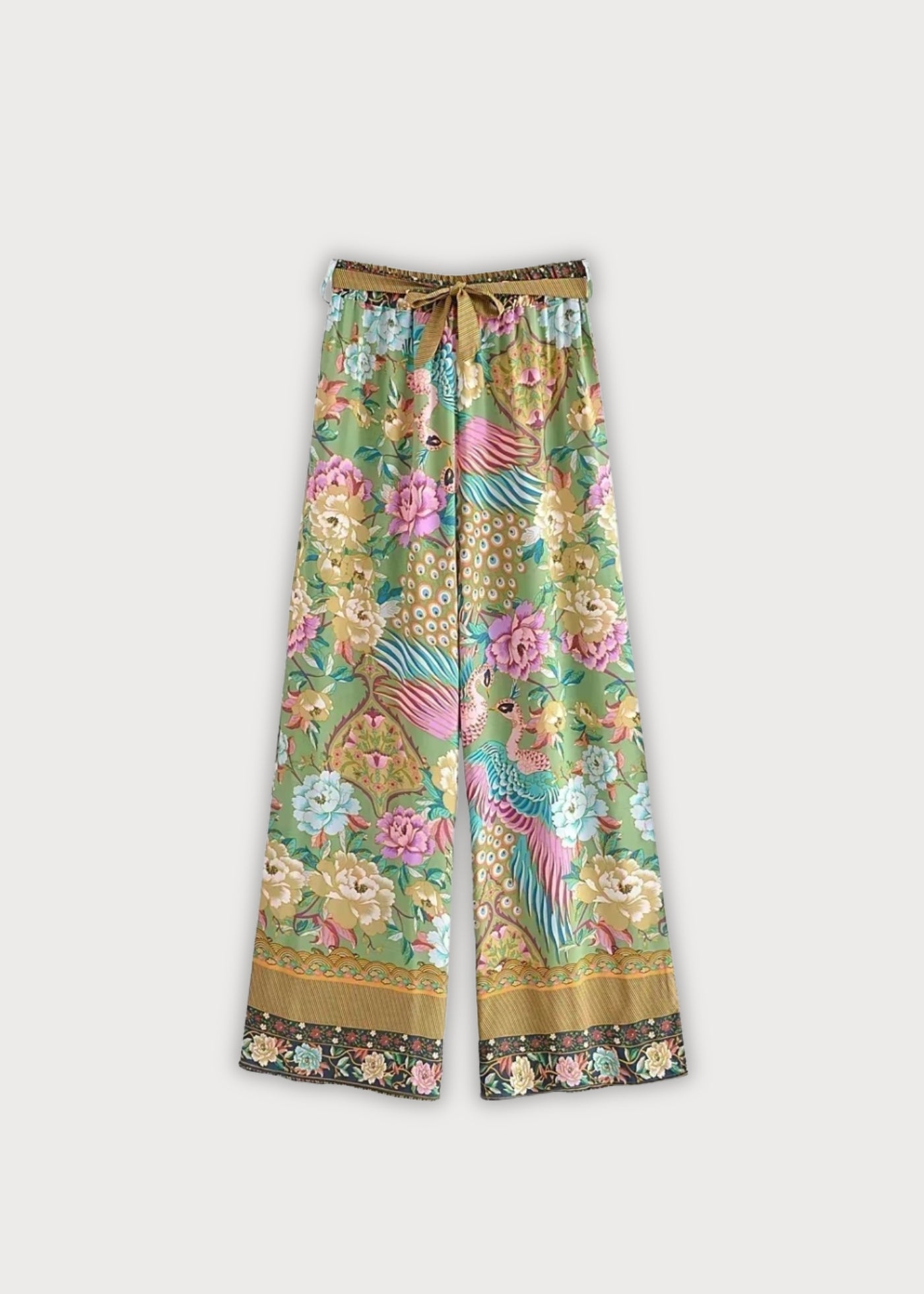 Pantalon Large Fleuri Femme