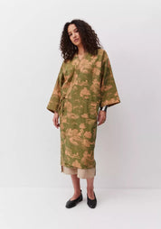 Peignoir kimono femme | Aomori Vert mousse / S