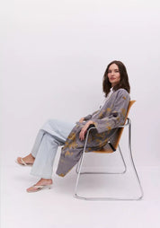 Peignoir kimono gris femme | Refuge