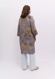 Peignoir kimono gris femme | Refuge
