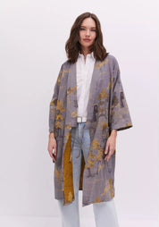 Peignoir kimono gris femme | Refuge Gris / S