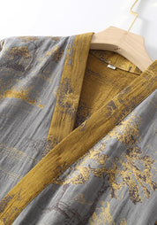 Peignoir kimono homme | Robe de chambre en coton