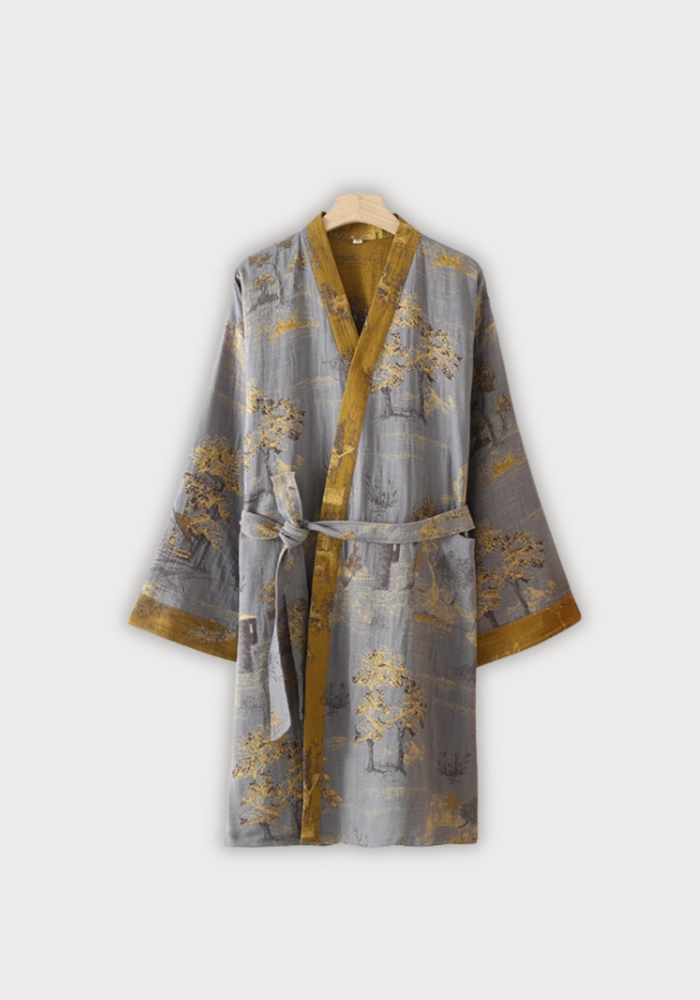 Peignoir kimono homme | Robe de chambre en coton
