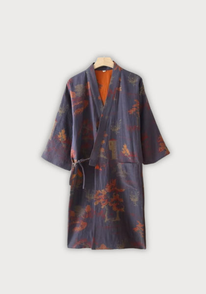 Men's Cotton Kimono Style Robe
