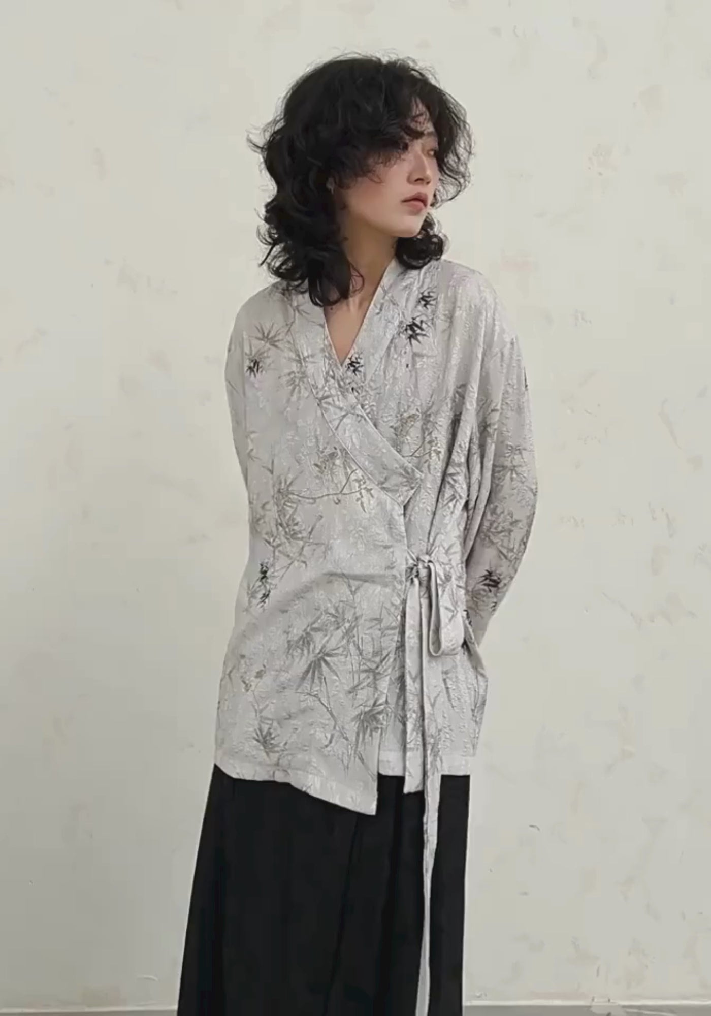 Kimono-style wrap jacket | Sōsō