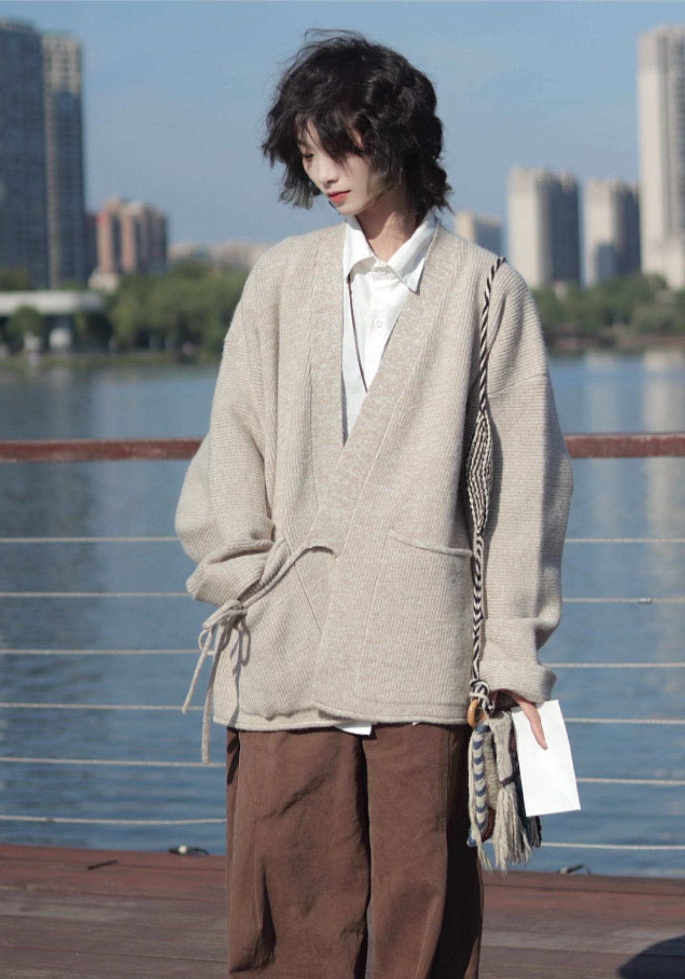 Pull kimono en laine | Cache-Cœur