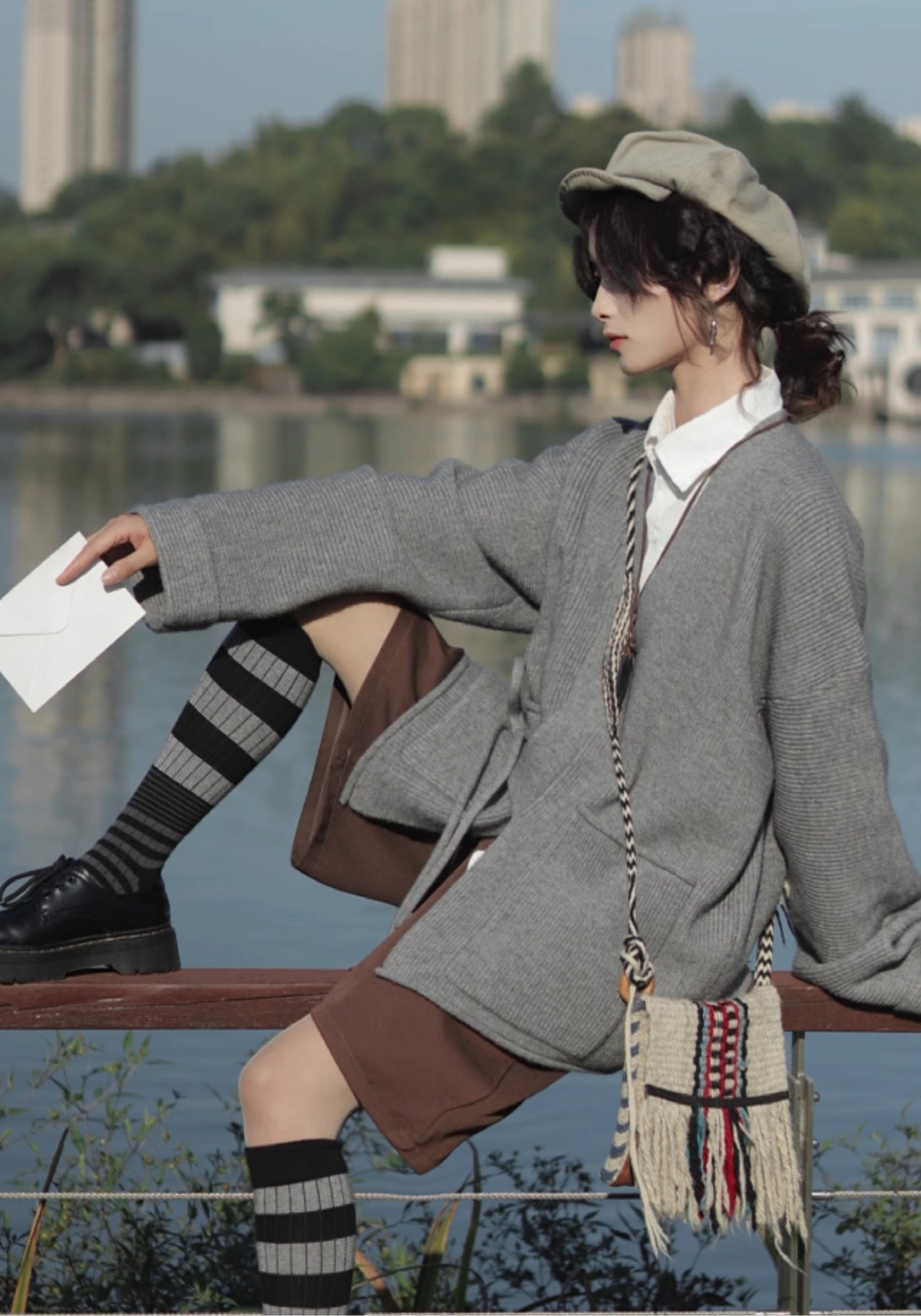 Pull kimono en laine | Cache-Cœur