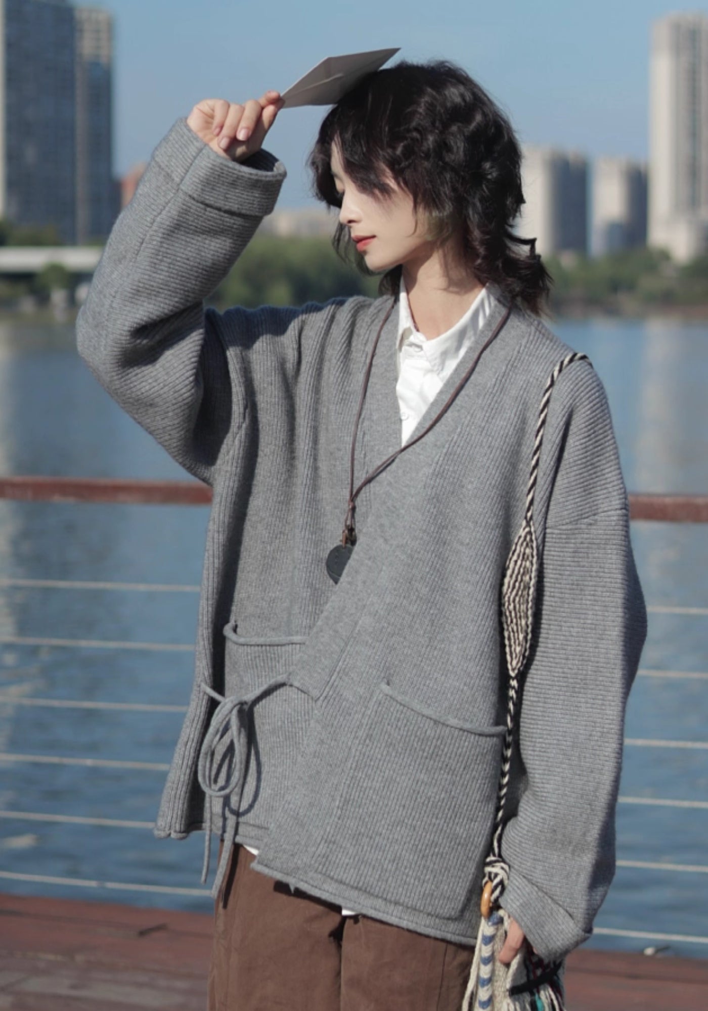 Pull kimono en laine | Cache-Cœur