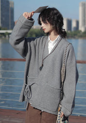 Pull kimono en laine | Cache-Cœur