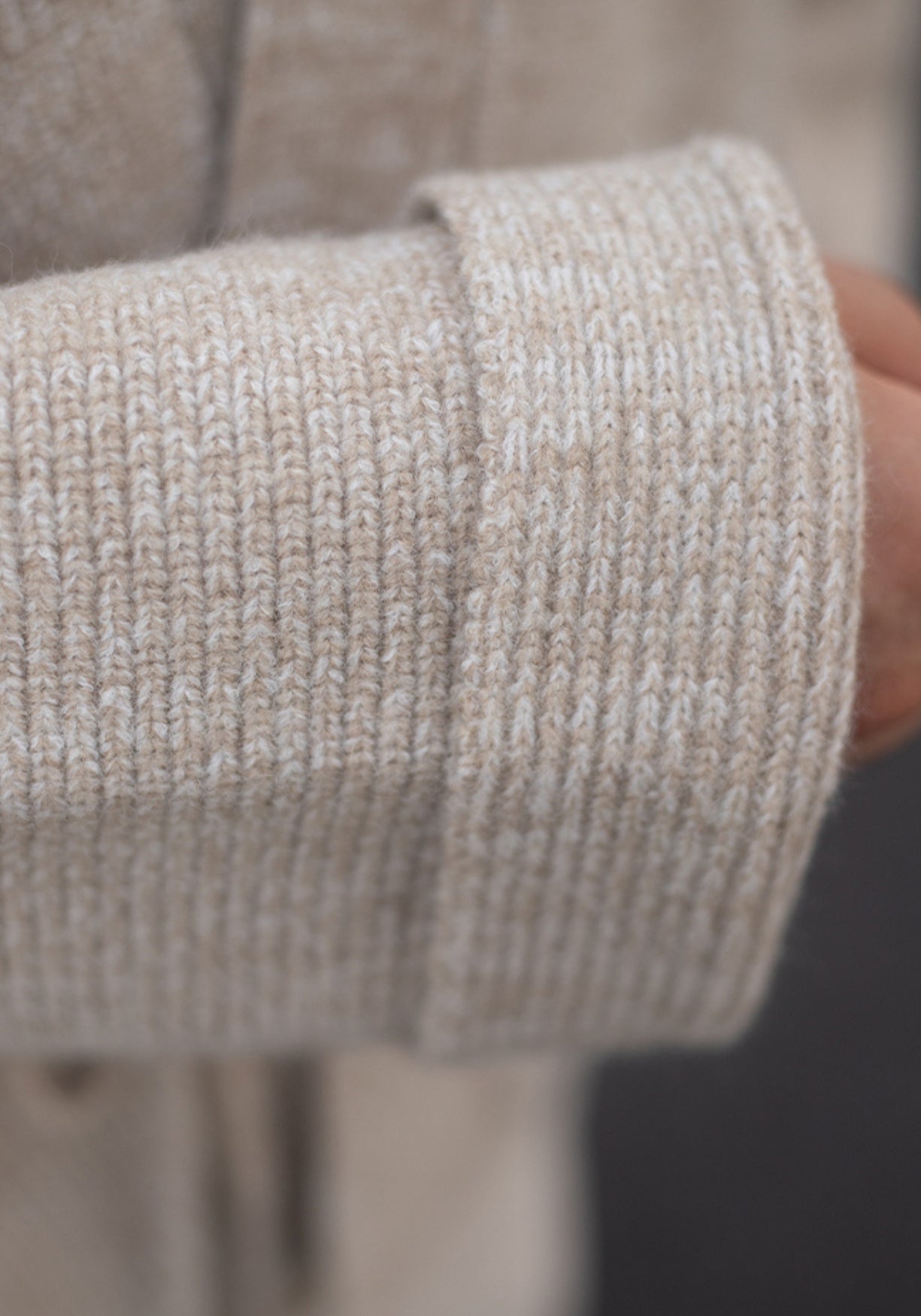 pull kimono laine gris cache coeur