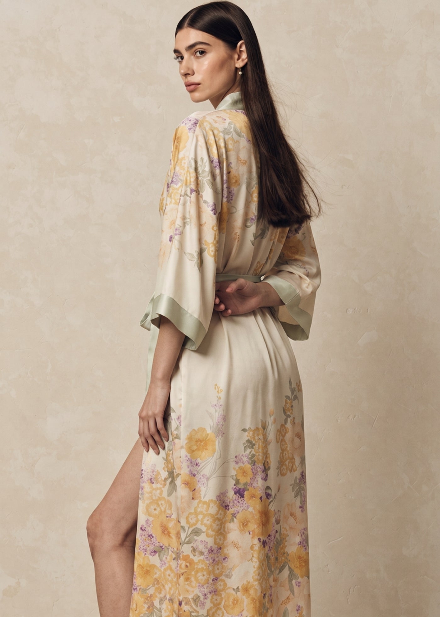 Robe Kimono Longue Femme