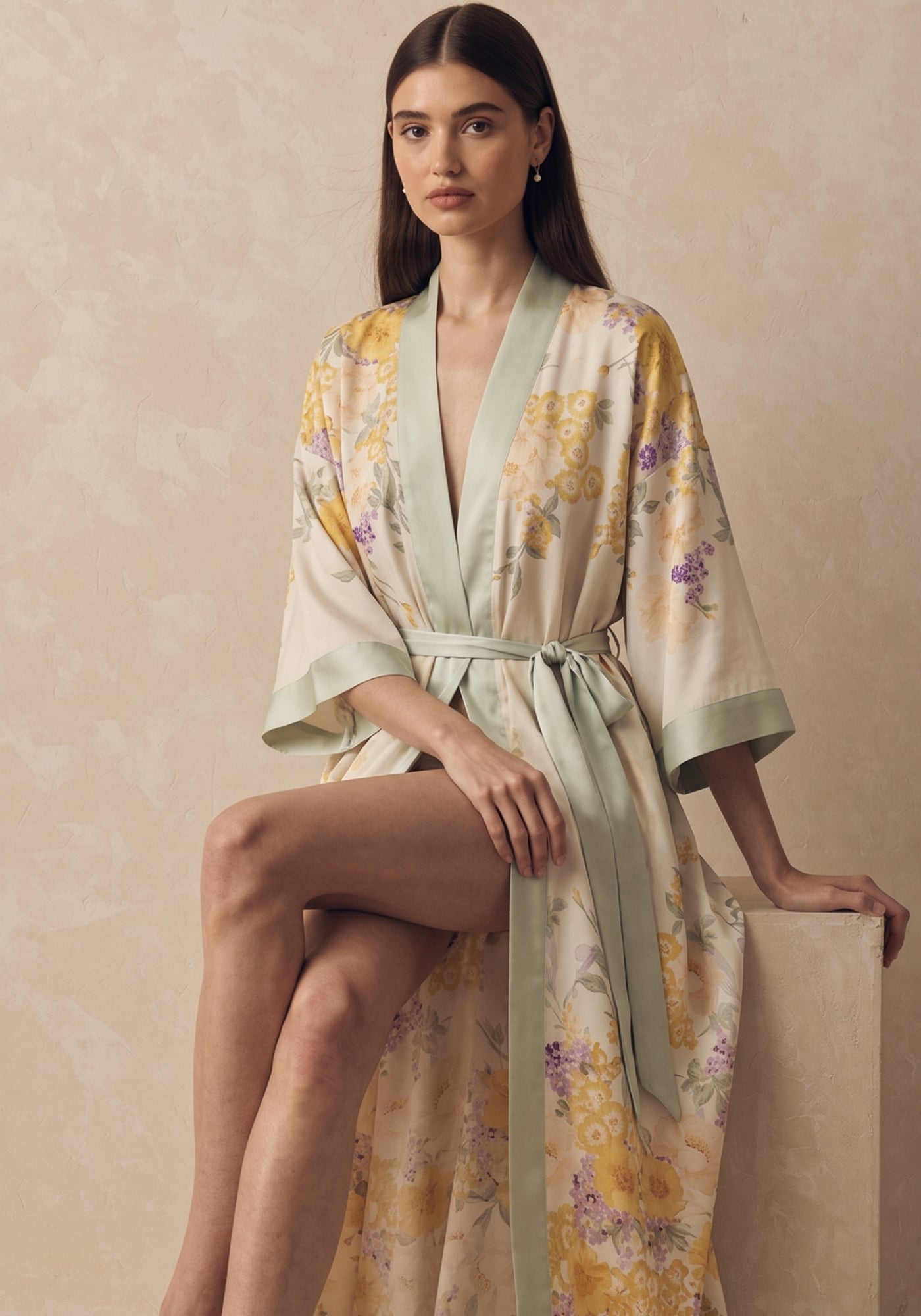 Robe Kimono Longue Femme