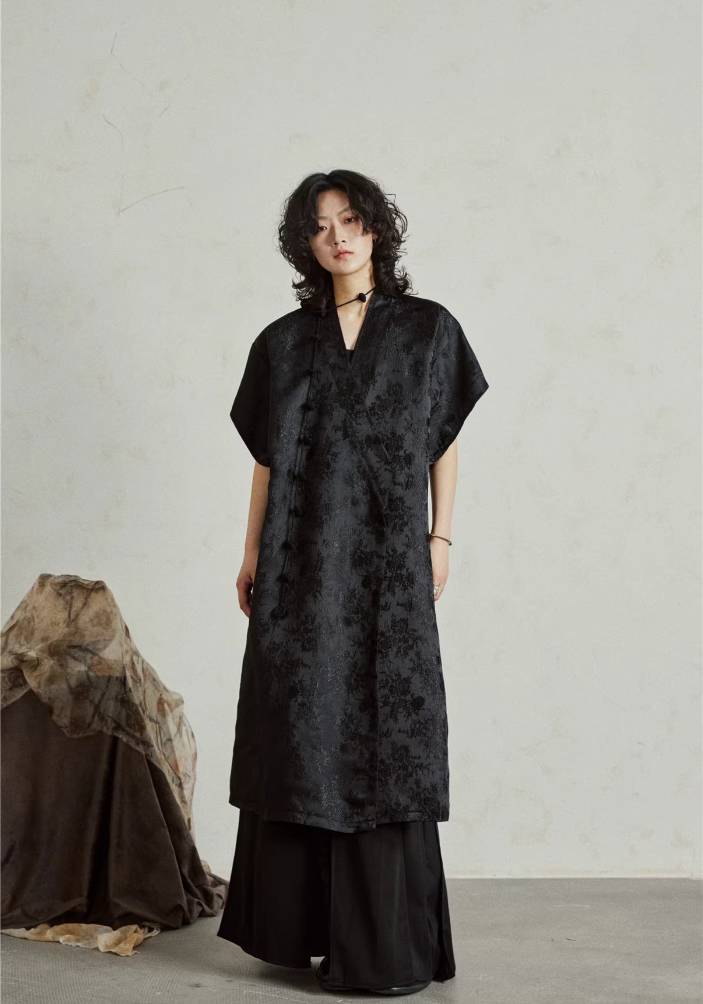 Robe kimono noire | Shibui