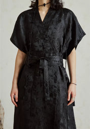Robe kimono noire | Shibui