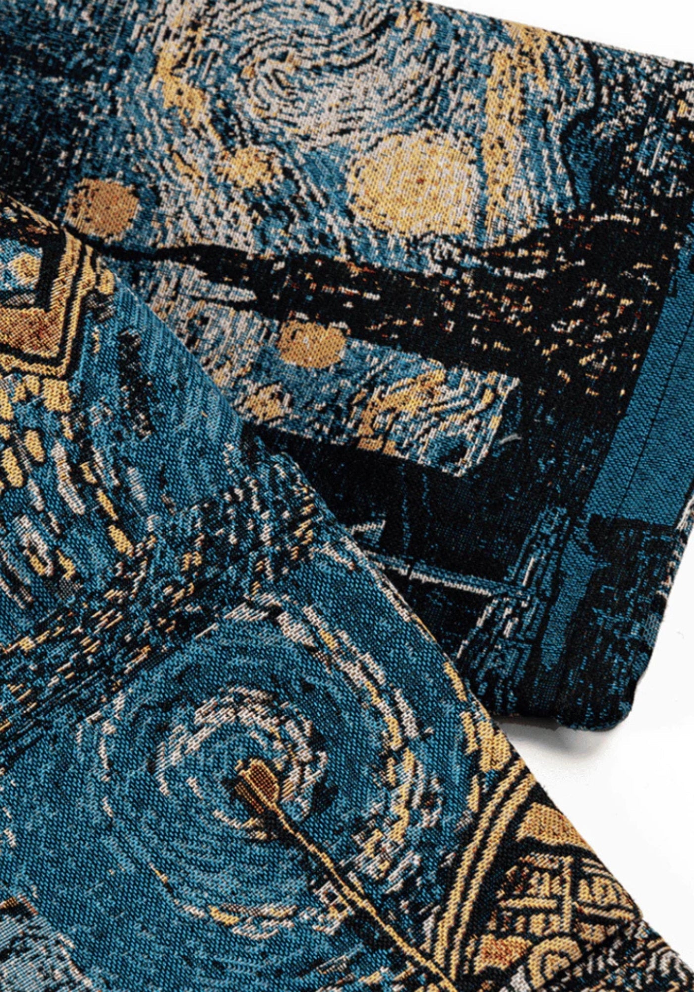 Veste kimono à motifs en jacquard