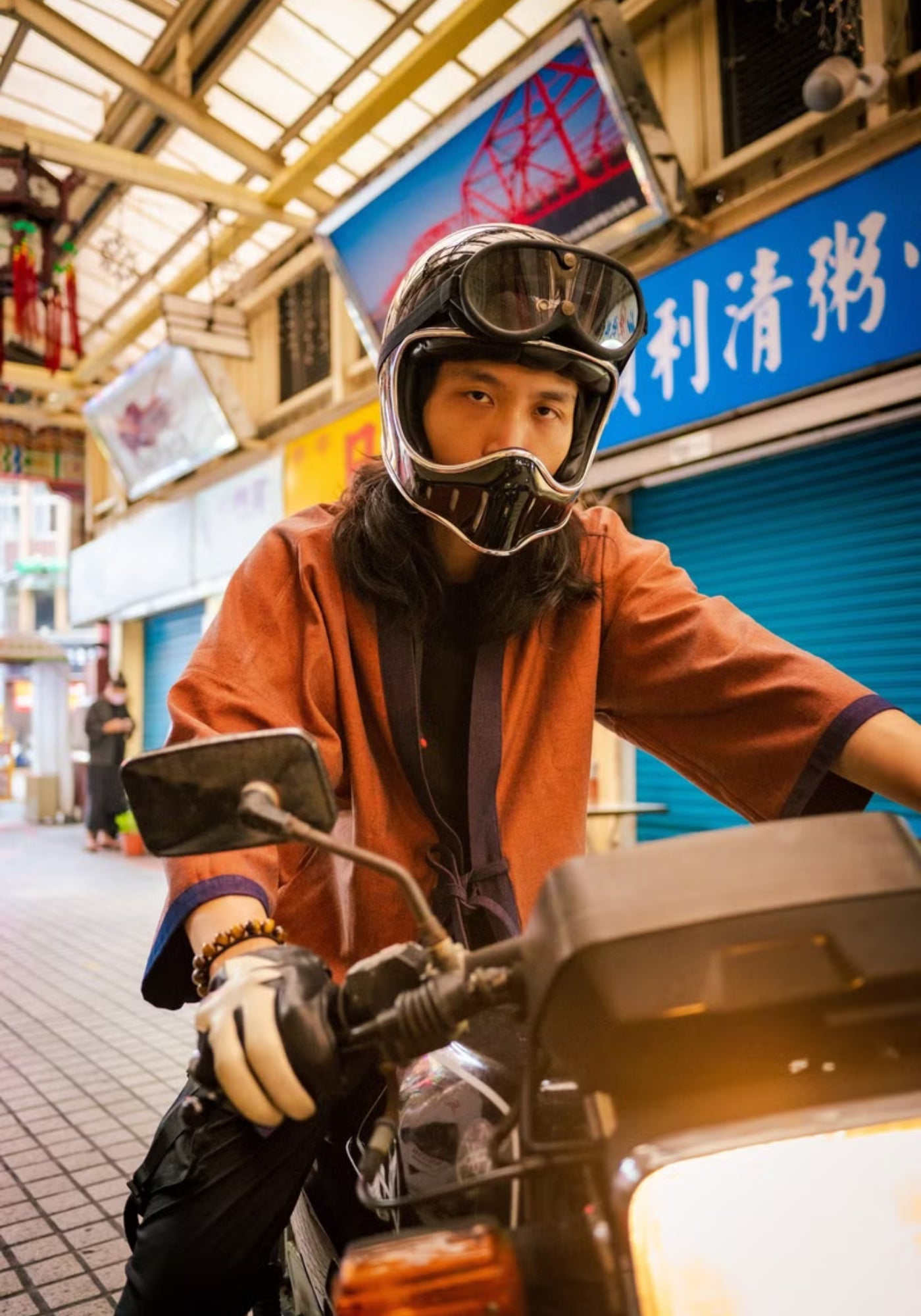 Veste kimono en denim | Kimura