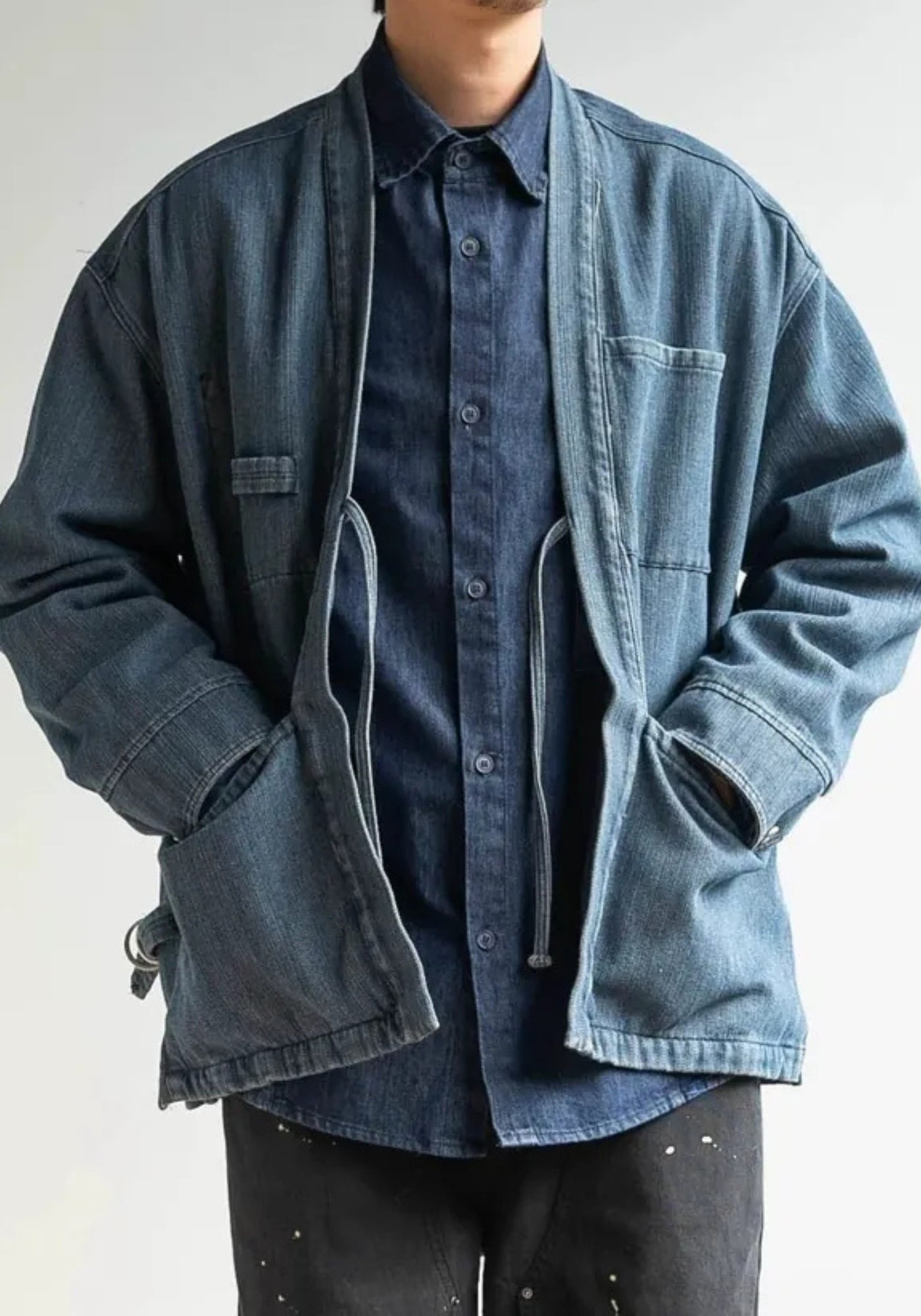 Veste kimono en jean | Kaze