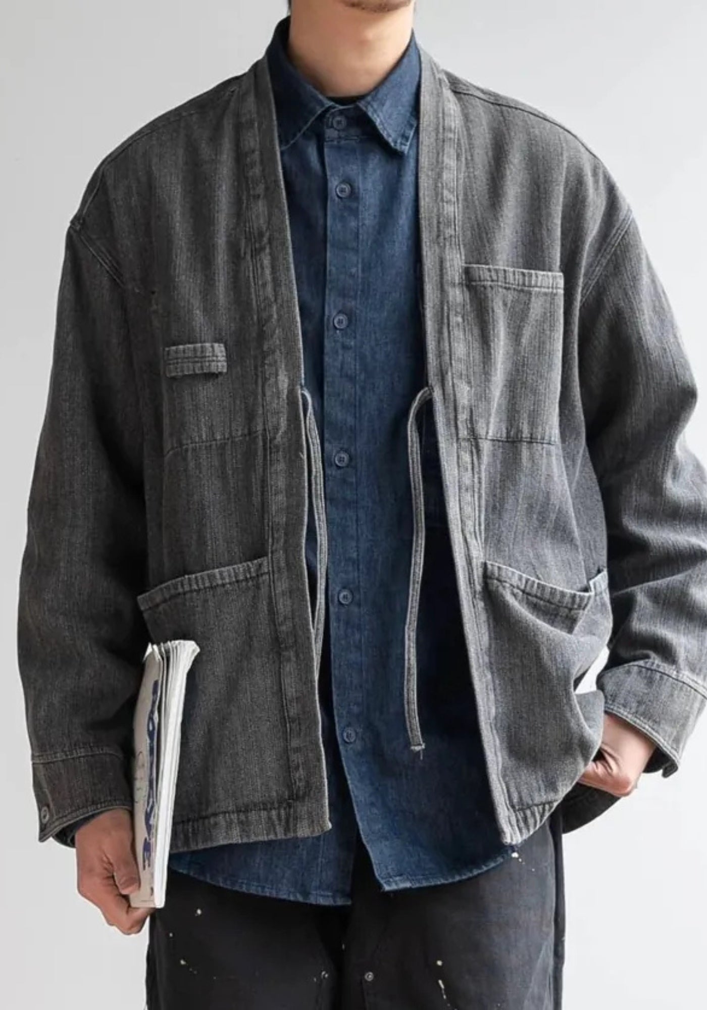 Veste kimono en jean | Kaze