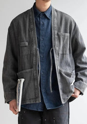 Veste kimono en jean | Kaze