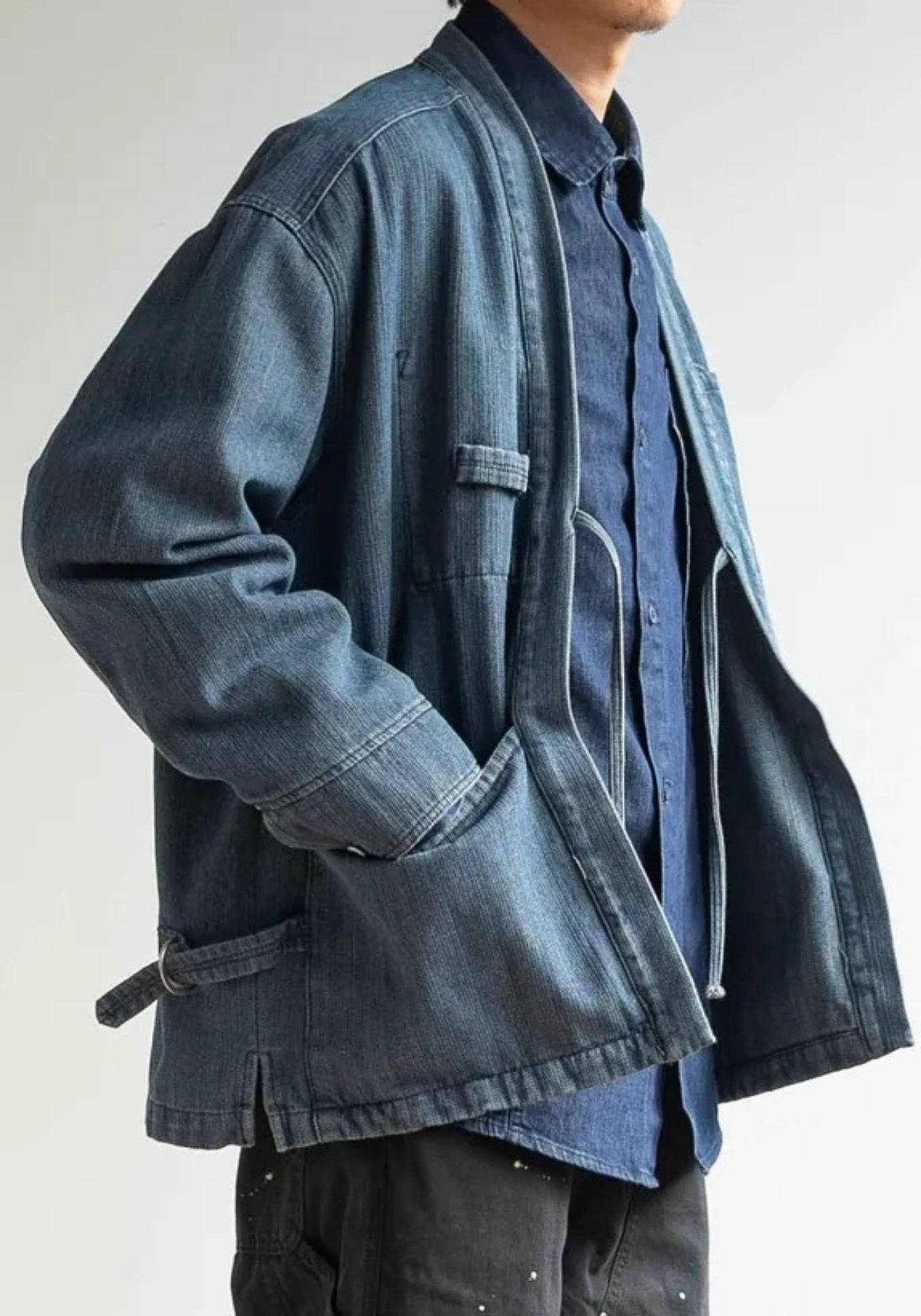 Veste kimono en jean | Kaze
