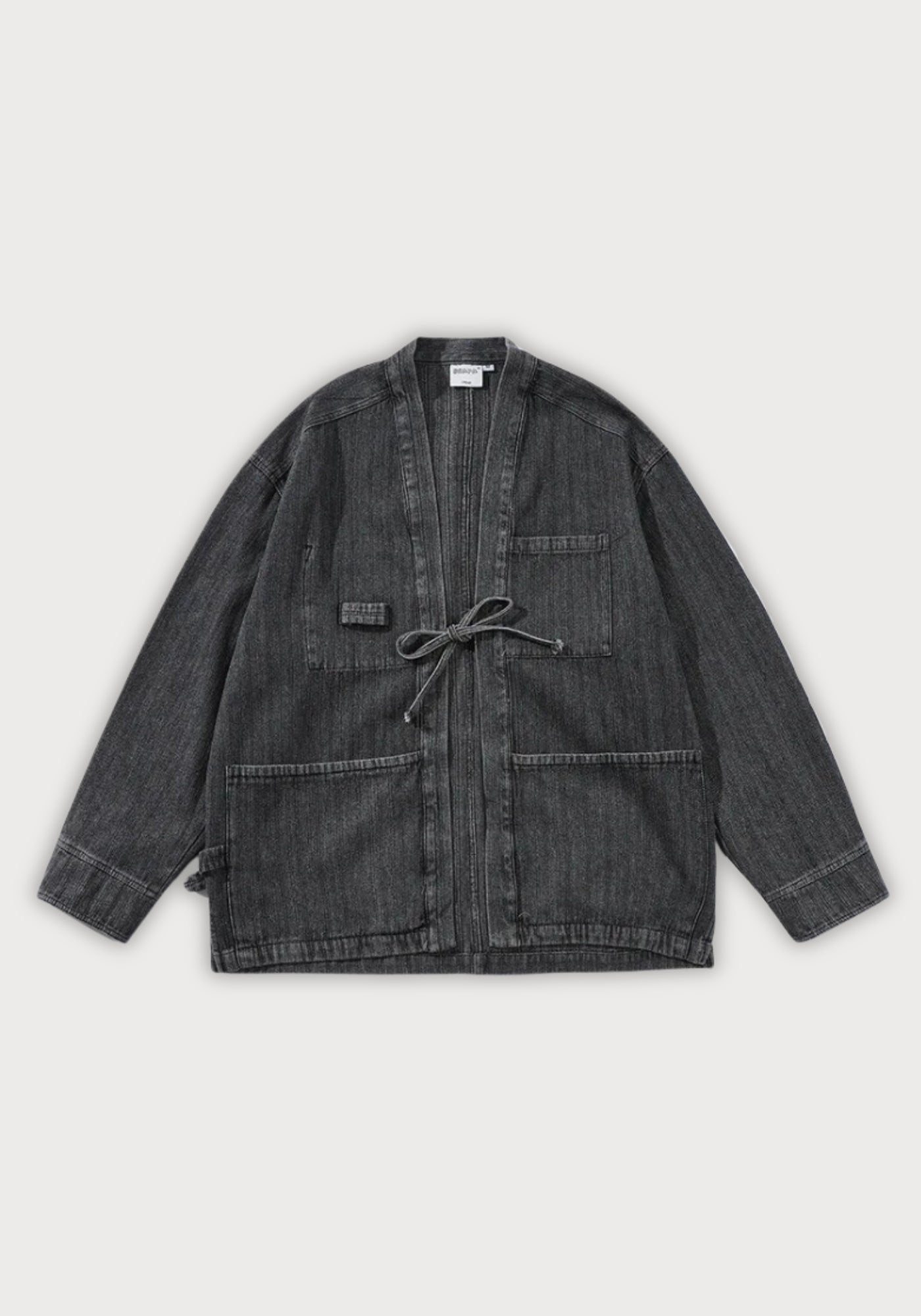 Veste kimono en jean | Kaze Noir / M