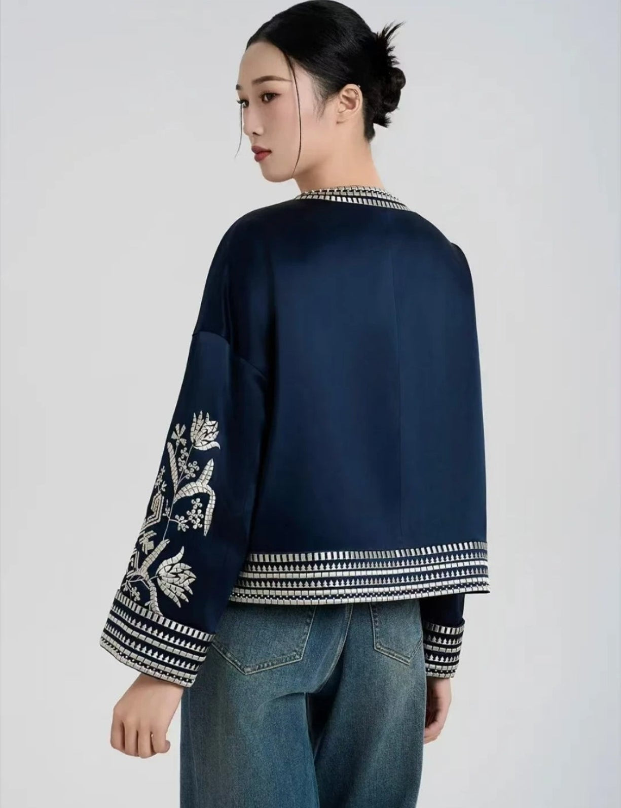 Veste kimono en soie | Éliane