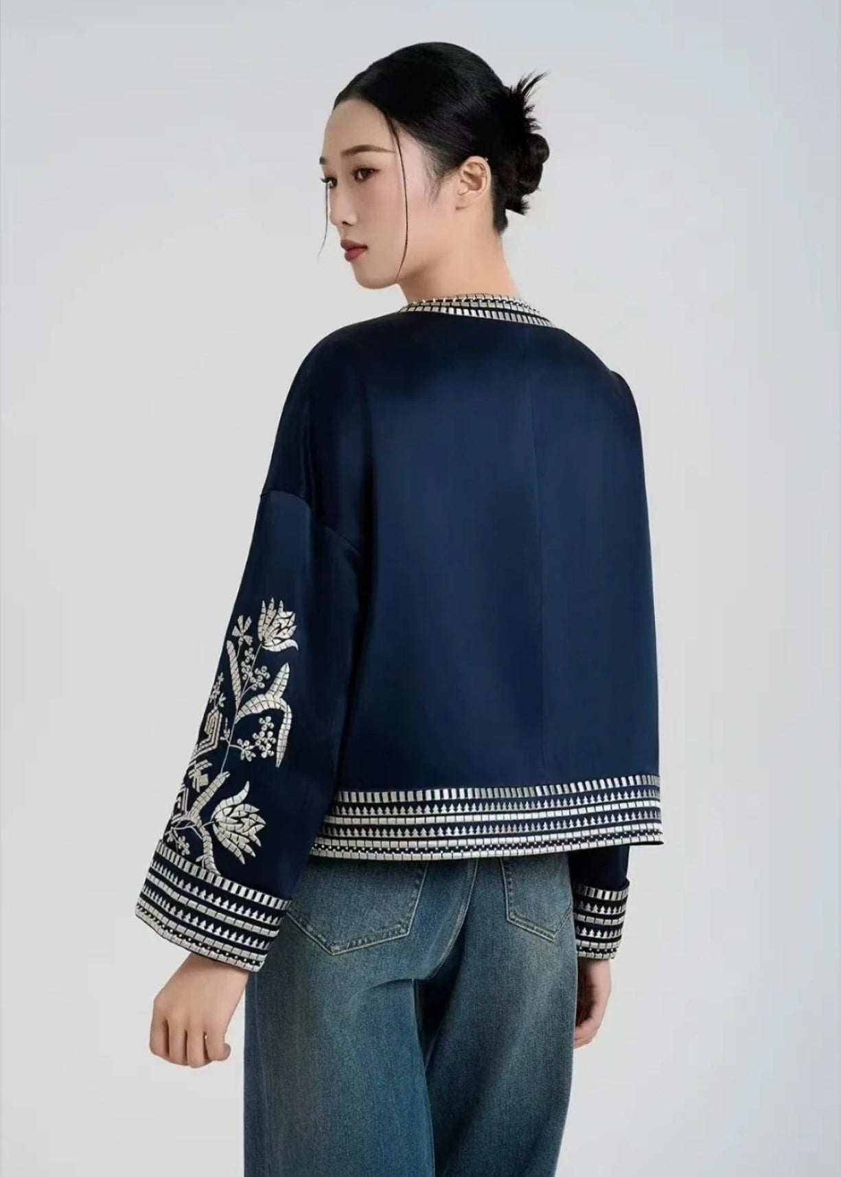 Veste kimono en soie | Éliane