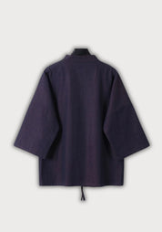 Veste kimono jean rouge denim