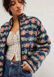 Veste kimono marine | Adèle