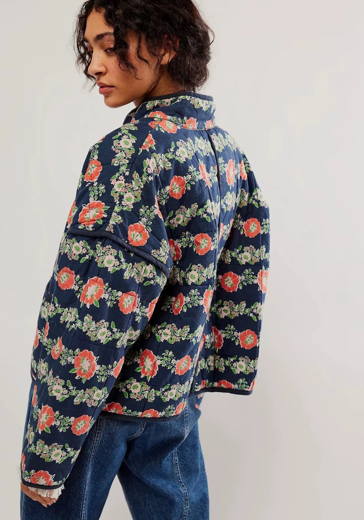 Veste kimono marine | Adèle