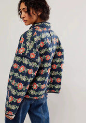 Veste kimono marine | Adèle