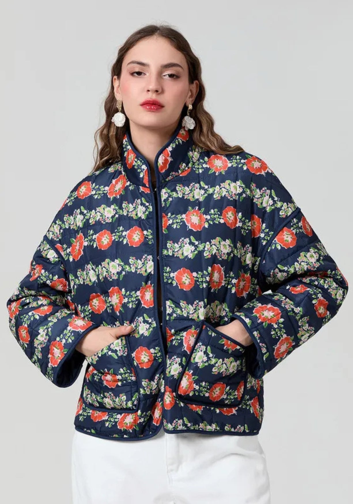 Veste kimono marine | Adèle