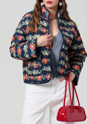 Veste kimono marine | Adèle
