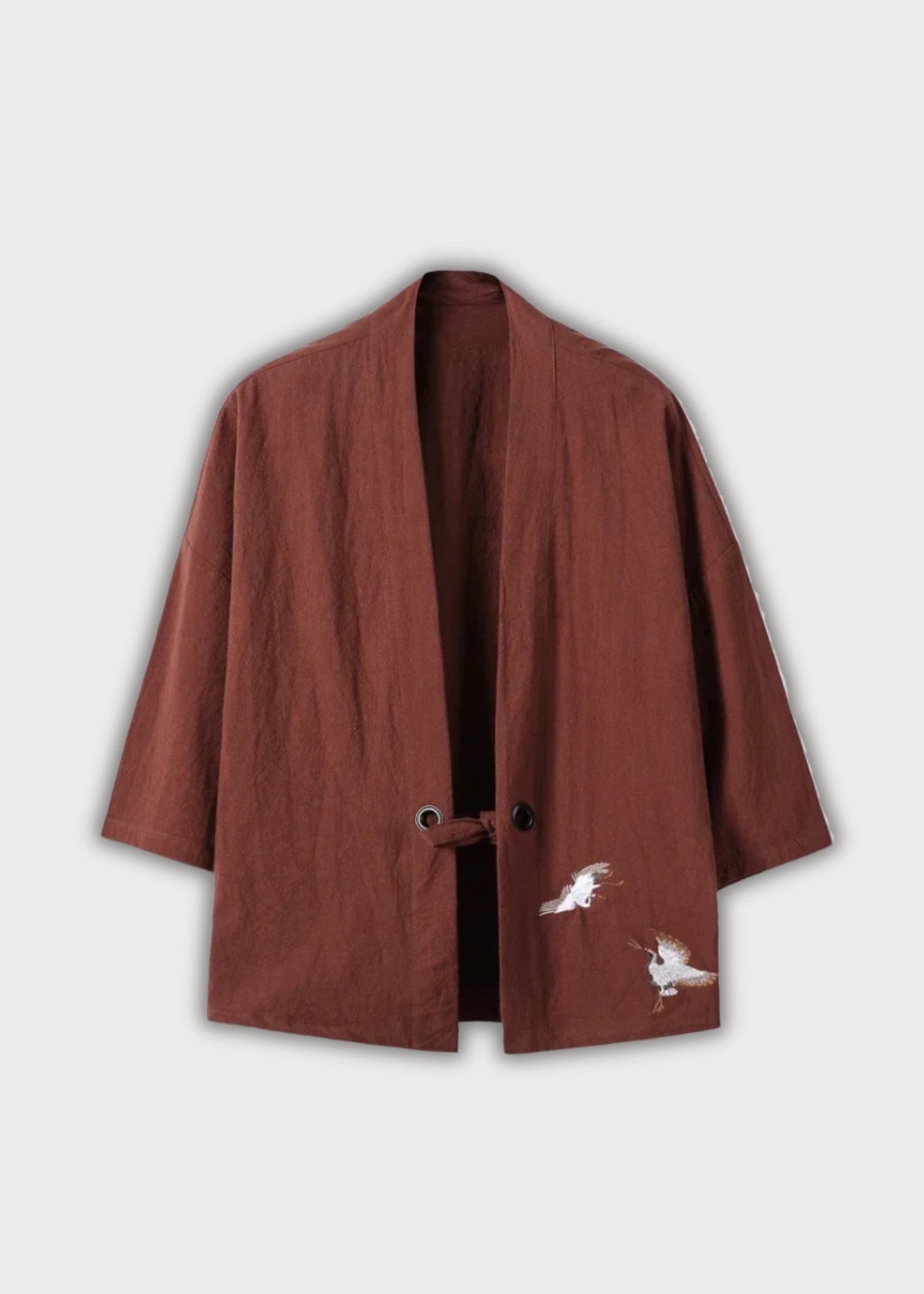 veste kimono marron Faucon céleste
