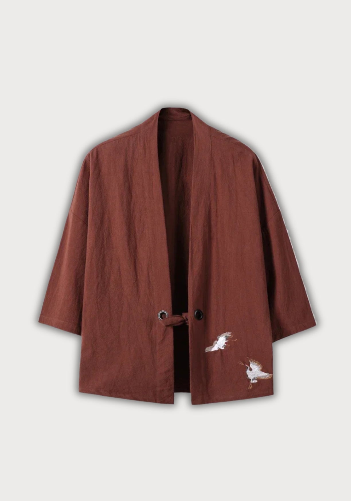veste kimono marron Faucon céleste
