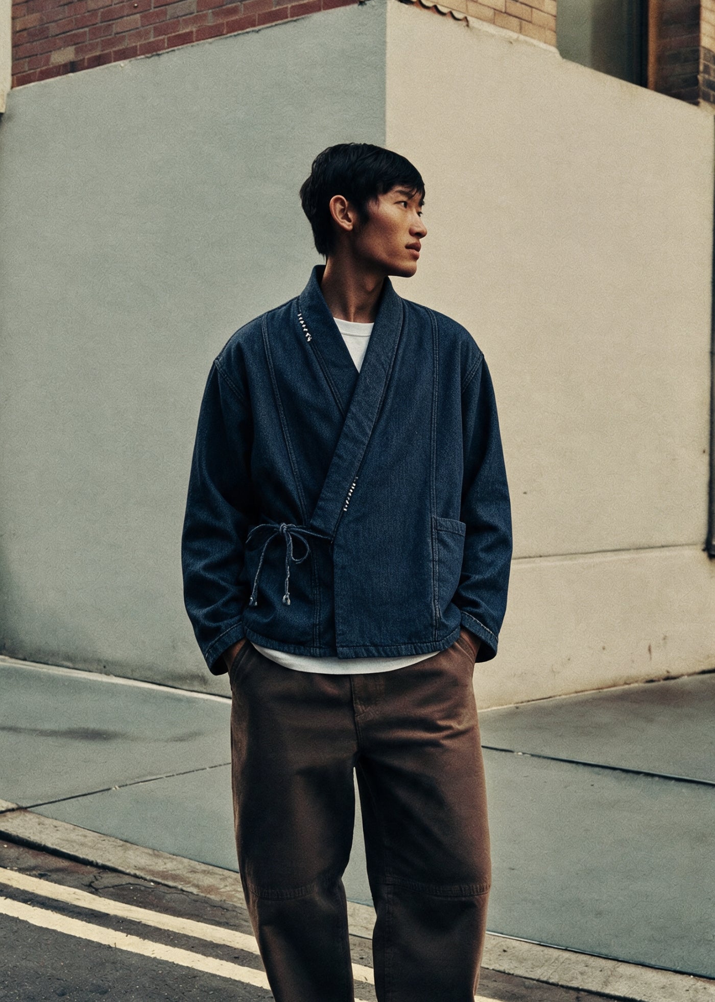 Veste matelassée denim​