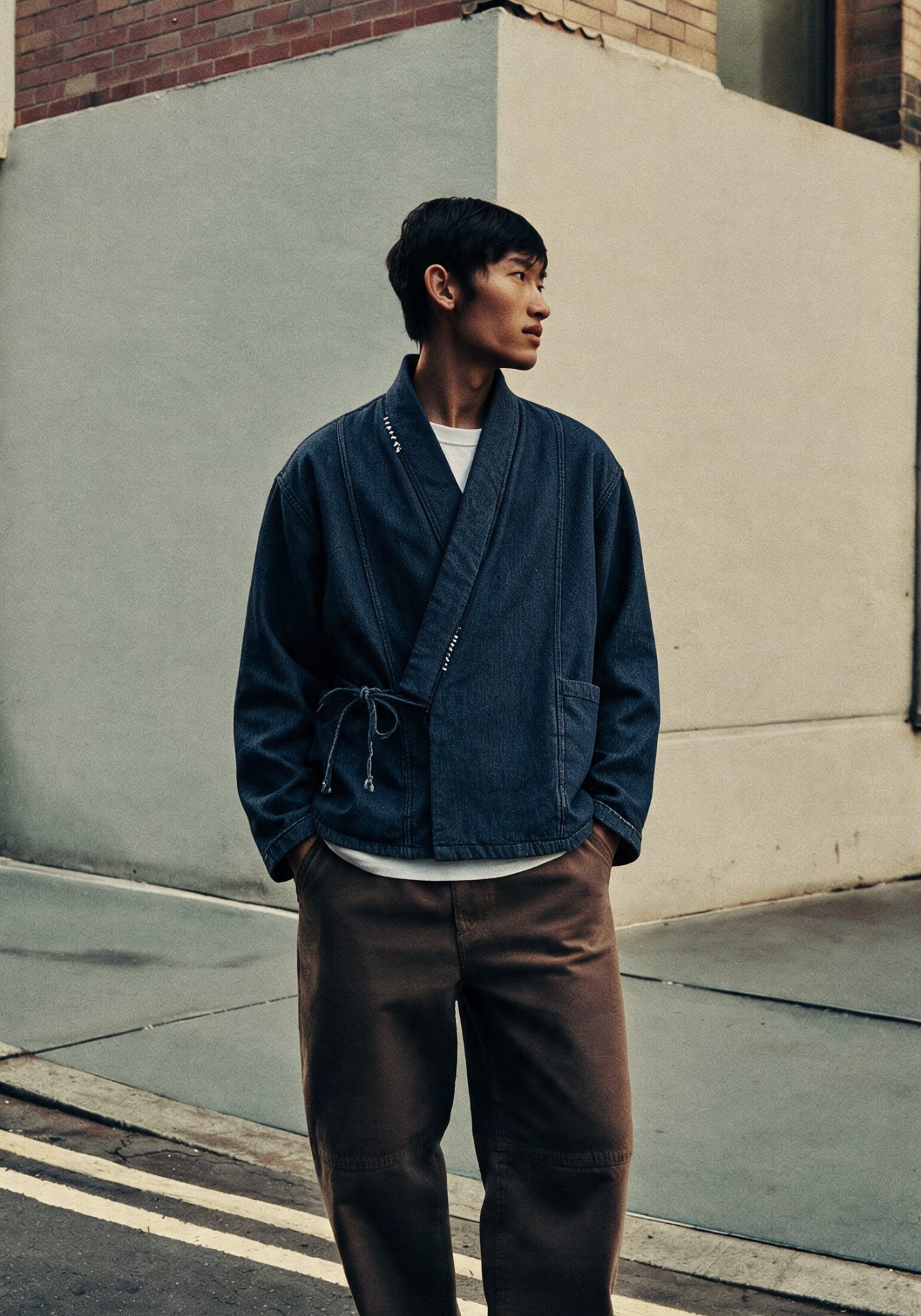 Veste matelassée denim​